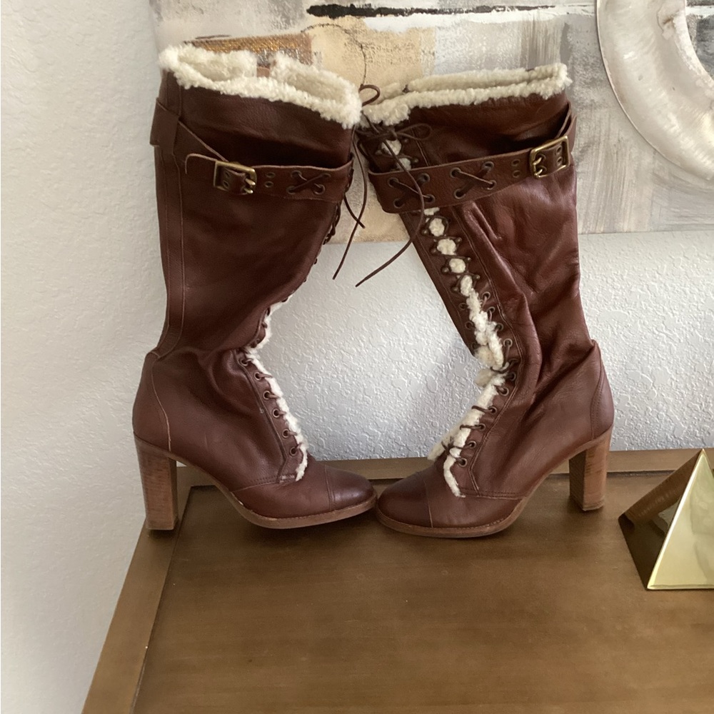 Coach Reece Shearling tall boot - Picture 5 of 12